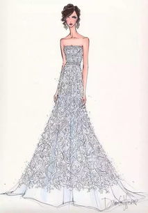 你知道大師是如何畫婚紗禮服效果圖的嗎